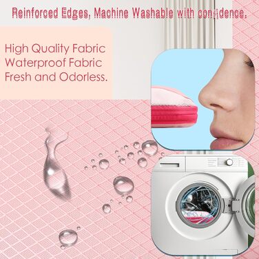 Набір органайзерів для валізи AiQInu: 5 шт. з компресією, мішки для білизни та взуття, рожевий