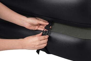 Надувний матрац Bestway TriTech Connect and Rest 3-в-1 | Міцний матеріал | Регульовані пряжки | 2 матраци в комплекті | Сірий колір | 188 x 99 x 25 см