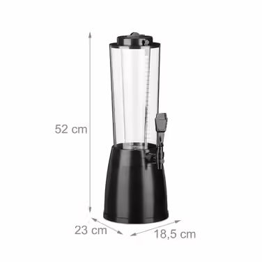 Relaxdays 2.5 l Beer Tower with Tap