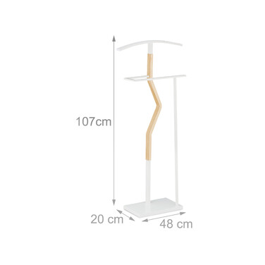 Relaxdays Valet Stand White