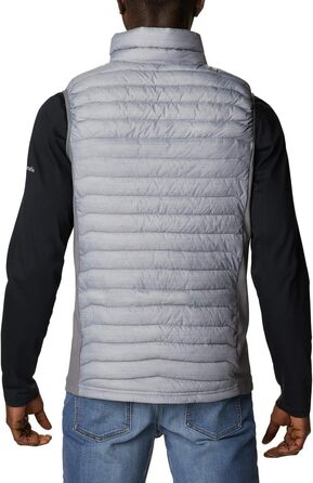 Жилет Columbia Powder Pass Hybrid Puffer Vest для чоловіків - тепла та зручна модель сірого кольору