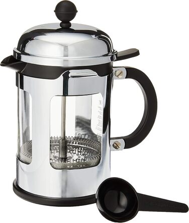 Френч-прес Bodum CHAMBORD, 0.5 л, нержавіюча сталь, захист від проливання, глянцевий