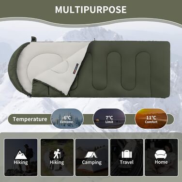 Naturehike 3-Season Quilt Sleeping Bag - Lightweight, Waterproof, Splittable for Adults