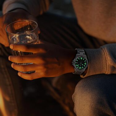 Годинник чоловічий LN LENQIN з нержавіючої сталі, водонепроникний, з датою, кварцовий, аналоговий, бізнес-стиль (сріблястий, чорний)