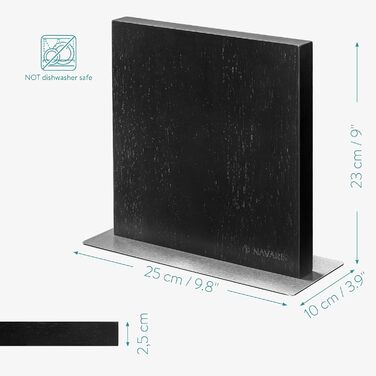 Navaris Double-Sided Magnetic Knife Strip - Magnetic Knife Block, Knife Board, Double-Sided Magnetic Holder - Unmounted Knife Holder