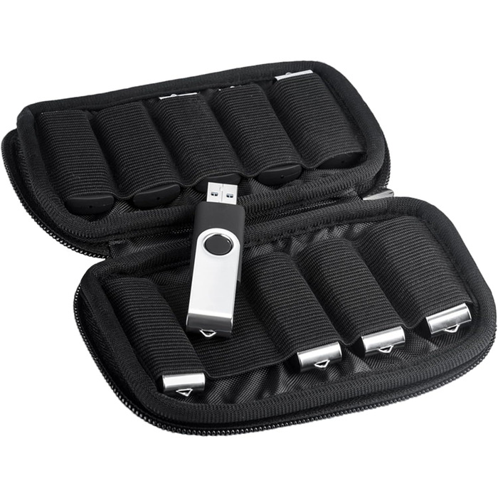 Органайзер для USB-накопичувачів JBOS: кейс на 20 відсіків для USB-флешок, USB-стиків, флеш-пам'яті