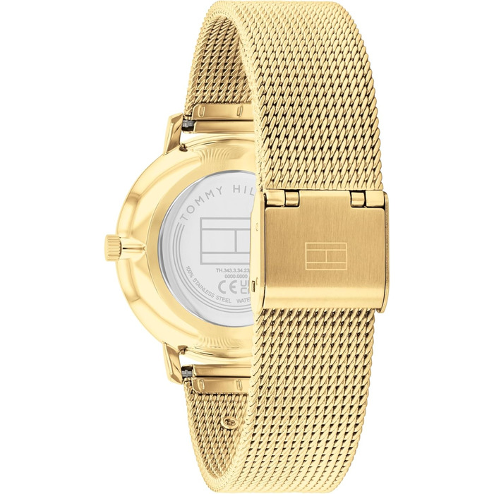 Годинник Tommy Hilfiger для жінок: кварцовий, з мікросітчатим ремінком з нержавіючої сталі. Кольори: срібло, золото, рожеве золото, темно-синій (чорний)
