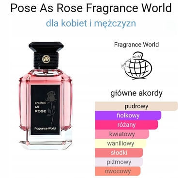Оригінальний парфум Fragrance World Pose As Rose, 100 мл, EDP + пробник у подарунок!!!