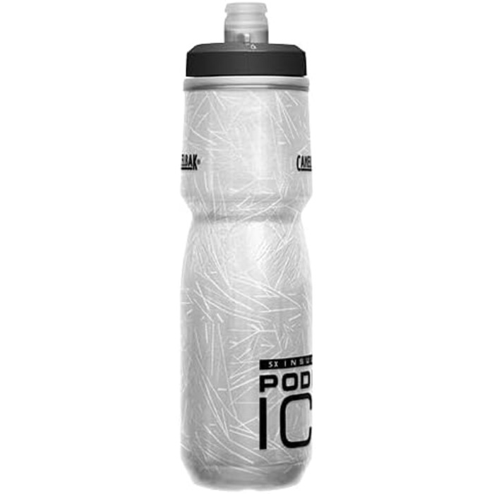 Camelbak Podium Ice Sport Water Bottle, Squeeze Bottle, for Running, Cycling, Hiking Black
