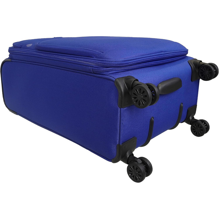 Бізнес валіза Weichschalenkoffer на 4 колесах Blue-Violet, 24'' із розширенням, TSA-замком, Breeze II, дорожня валіза для подорожей