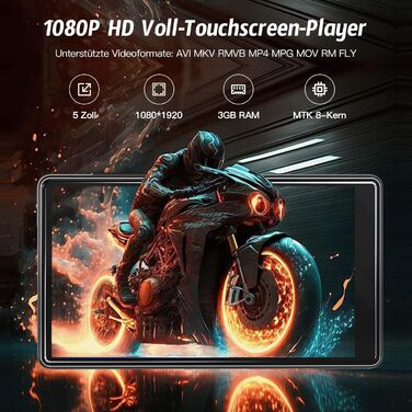 MP3 плеєр 160GB з Bluetooth та WiFi, 5