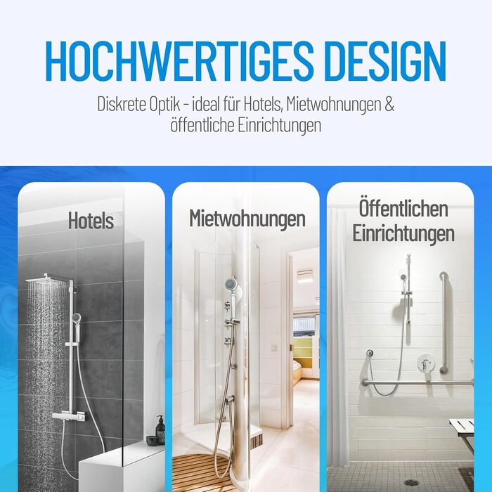 Фільтр для душу від легіонели Legionellenfilter Safety Chrome - сертифікований, миттєвий захист, висока якість