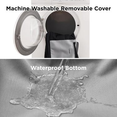 Автокрісло для собак Lesure - чорне, 58x56x33 см, з водонепроникним покриттям та кишенями