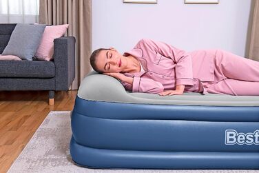 Надувний матрац Bestway TriTech Vento XL з електронасосом 191x97x46 см, синій