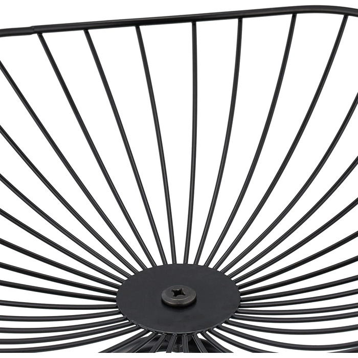 Стійка для фруктів та випічки Relaxdays, 3 яруси, метал, 34x49x31,5 см, дизайн 