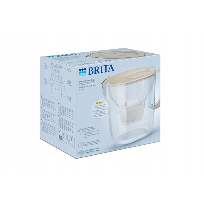 Фільтрувальний глечик Brita Style Essential XL 3,6 л, бежевий