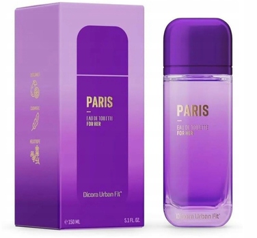 Туалетна вода DICORA Urban Fit PARIS For Her, 150 мл