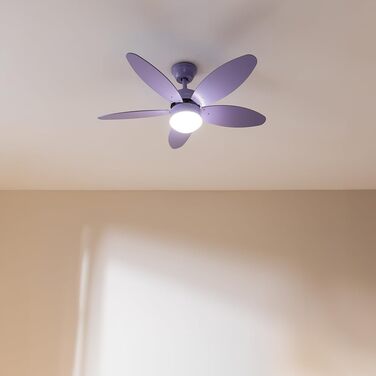 Стельовий вентилятор Cecotec EnergySilence Aero 4260 Purple 40W з LED підсвіткою, пультом, таймером та 6 швидкостями