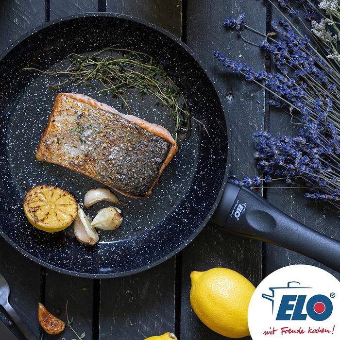 Сковорода ELO Belugo з кованого алюмінію, 20 см – антипригарне покриття ELODUR® Select, для індукційних плит, чорна