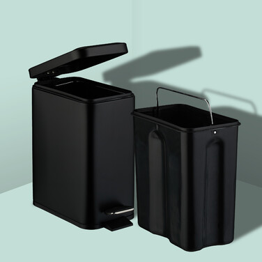 Relaxdays 5 l Waste Bin Softclose