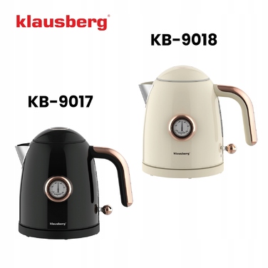 Електричний чайник Klausberg KB-9017 1.0л Retro з термометром, бездротовий