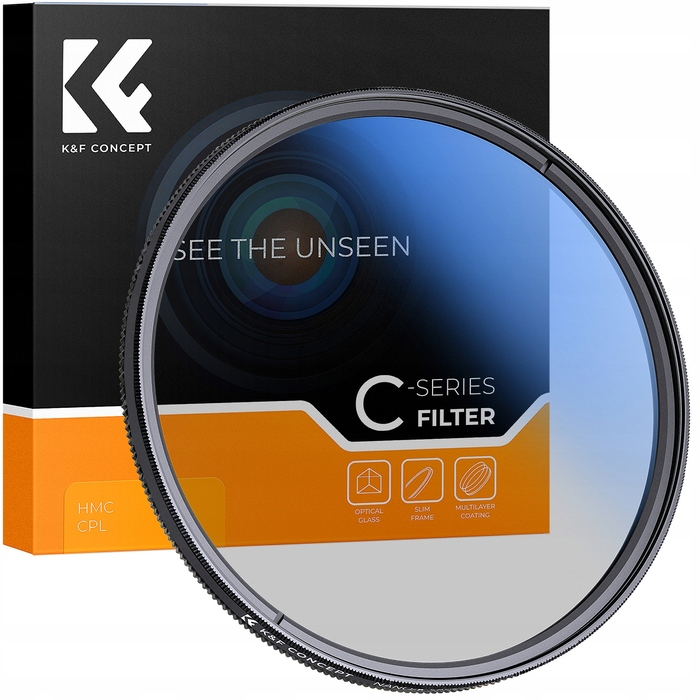 Поляризаційний фільтр K&F Concept CPL HD MC Blue Slim C 62мм