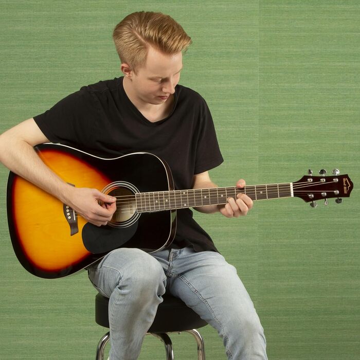 Акустична гітара Red Hill D-1-CE: електроакустична гітара Dreadnought з cutaway та верху з липи (Natural/Sunburst)