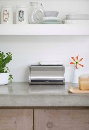 Контейнер для хліба Brabantia, односекційний, сірий сталевий