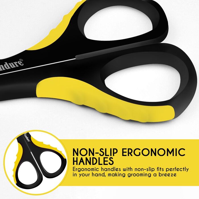 Професійні ножиці для обрізання кігтів собак та котів Candure з пилочкою, нержавіюча сталь, безпечний захист, 15 см