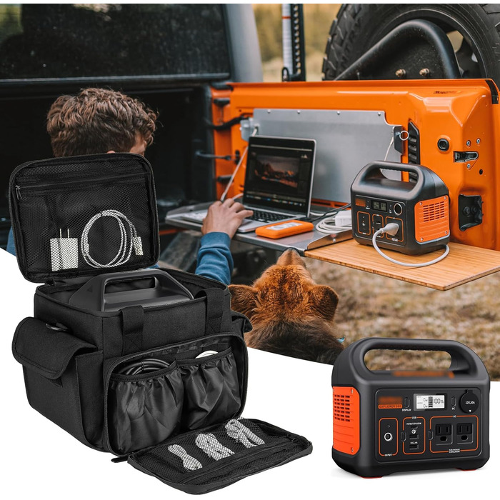 Сумка LEFOR·Z для портативних електростанцій Jackery, Anker, EcoFlow, Bluetti (Explorer 240, 500, 1000, Solix, River 2, EB3A) - Large, до 1000W