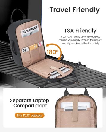 LOVEVOOK Рюкзак для ручної поклажі, жіночий, 15.6