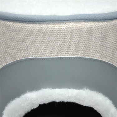 Котячий будиночок Nanook Nala: когтеточка, ігровий комплекс, будиночок, когтешкребок, 71 см, бежево-сірий