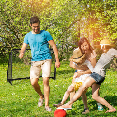 Relaxdays Black Football Goal 120 x 180 cm