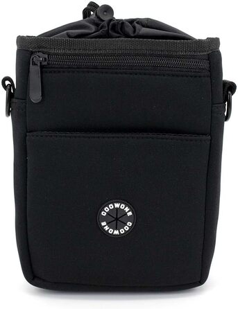 Сумка для ласощів для собак COOWONE Leckerlibeutel, з тримачем для пакетів, поясна сумка для прогулянок, тренувань, білих леопардах 2.0 (чорний 2.0)