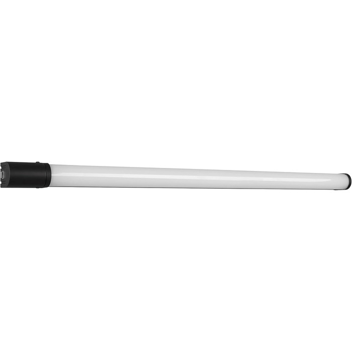 Trio Leuchten LED Bathroom Wall Light Piera 284074206, colored plastic, includes 8 Watt LED, switch, socket, (Matte Black, Width 119cm)