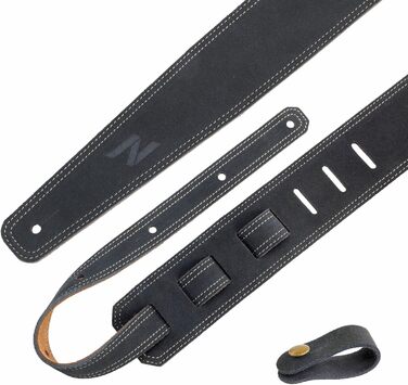 Накладна на гітару Nefelibata з повного нубуку, 76 см, з підкладкою з піни та петлею для кабелю, для акустичної, бас та електрогітари (Темно-сірий)