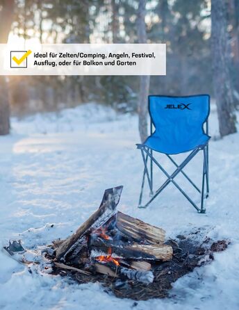 Складний туристичний стілець JELEX Expedition з підлокітниками та тримачем для напоїв, чорний