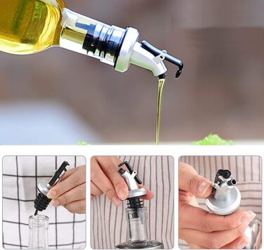 Виливники для пляшок THETAG, 10 шт. - виливання вина, олії, спецій, сиропів (без протікання)