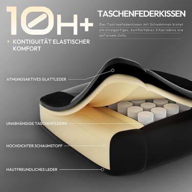 Ігровий крісло Dowinx з PU-шкіри, ергономічний, з підтримкою попереку, для ПК, 150 кг, зелений