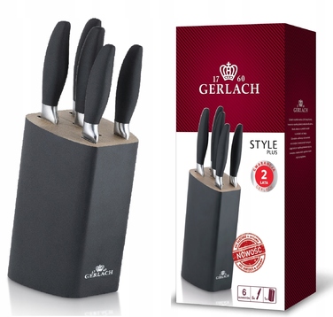 Набір ножів у підставці Gerlach Style Plus, 5 предметів