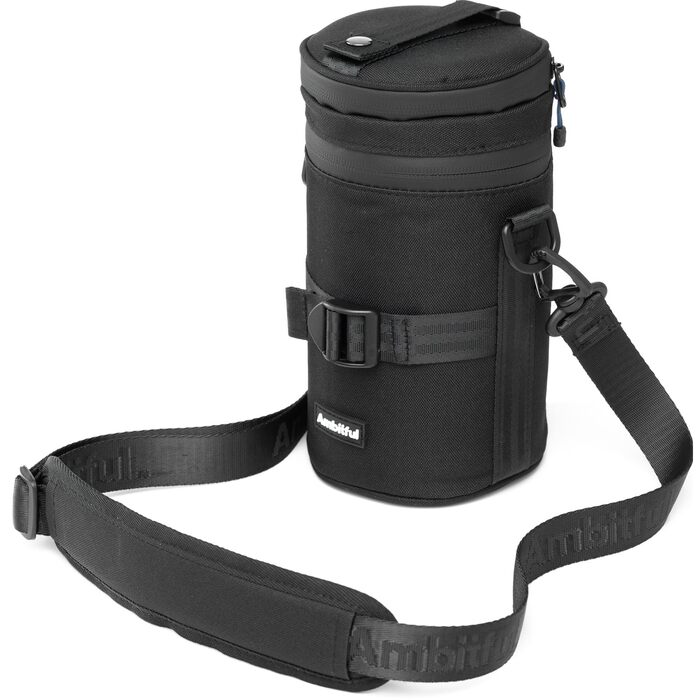 Чохол для об'єктива камери AMBITFUL: захист від води, пилу та ударів. Підходить для Sony, Nikon, Canon, Fujifilm, Tamron (до 100x165 мм)