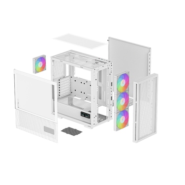 Корпус Deepcool CH560 Midi Tower, білий