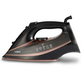 TOWER T22013VDE IRON Steam Iron, Black and Roségold 3100 W Ceraglide Iron Black and Roségold