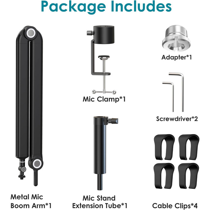 Кріплення для мікрофона YOUSHARES A-Universal (сумісний з Seiren Mini, V3 Mini/Chroma, Razer Seiren V2 X/Pro, Seiren X)