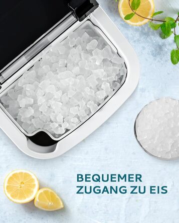 EUHOMY Stainless Steel Ice Maker - 24 Cubes in 13 Minutes, 24kg/24H Capacity - Self-Cleaning, 3.2L Ice Maker with Scoop & Basket for Home, Kitchen, Office, Bar, RV