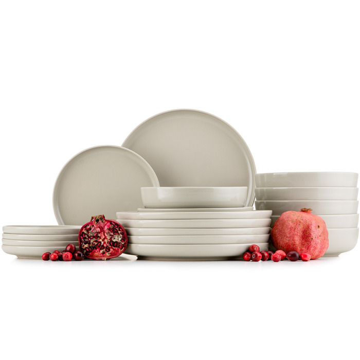 Обідній сервіз VictO Konsimo, набір тарілок на 6 осіб, 18 предметів