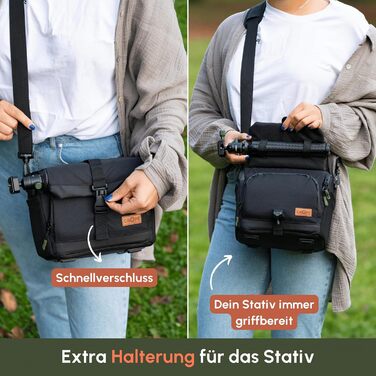 Водонепроникна сумка-чохол C-Rope для камери та фотообладнання, розмір M | Замість рюкзака