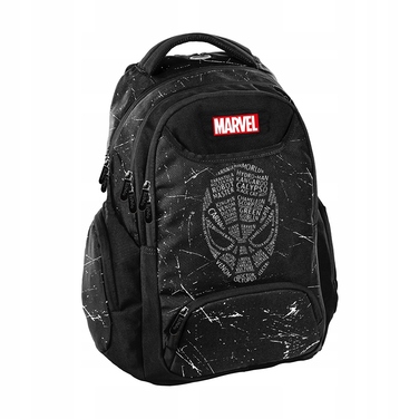 Багатовідсінковий шкільний рюкзак Spider-Man BeUniq, чорний, багатоколірний, 20 л