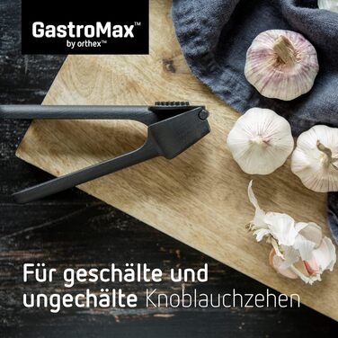 Пресс для часнику GastroMax - ергономічні ручки, вбудований очисник, безпечний BPA-free, Made in Sweden