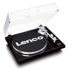 Програвач вінілу Lenco з Bluetooth, ремінний привід, 33/45 об/хв, антискейтинг, горіховий коричневий